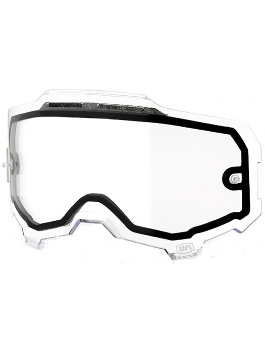 Слюда за очила 100% Armega - прозрачна двойна вентилирана